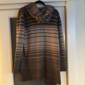 Brown striped cardigan